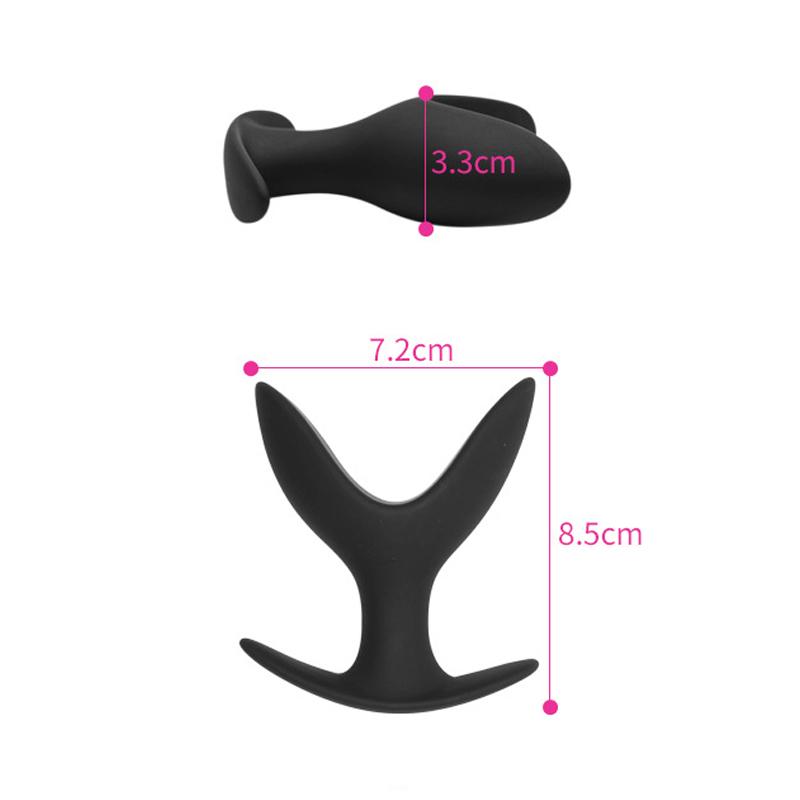 Silicone Anal Dilator Hollow Petal Tunnel Butt Plug Anus Beads Expander Vaginal Speculum Expansion Sex Toys for Women Men
