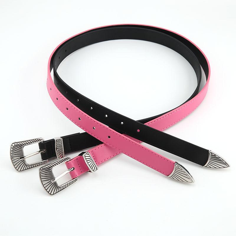 Slimming New Belt Vintage Womens Belt Carved Buckle Match