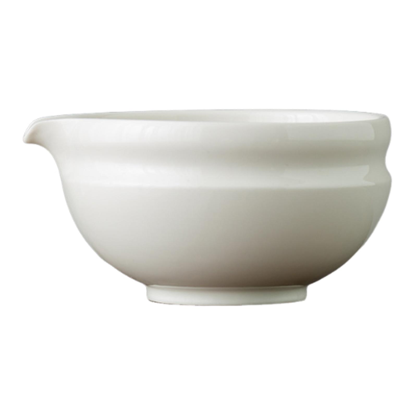

Ceramic Matcha Bowl Green Tea Cup Smooth Household Easy to Clean with Pouring