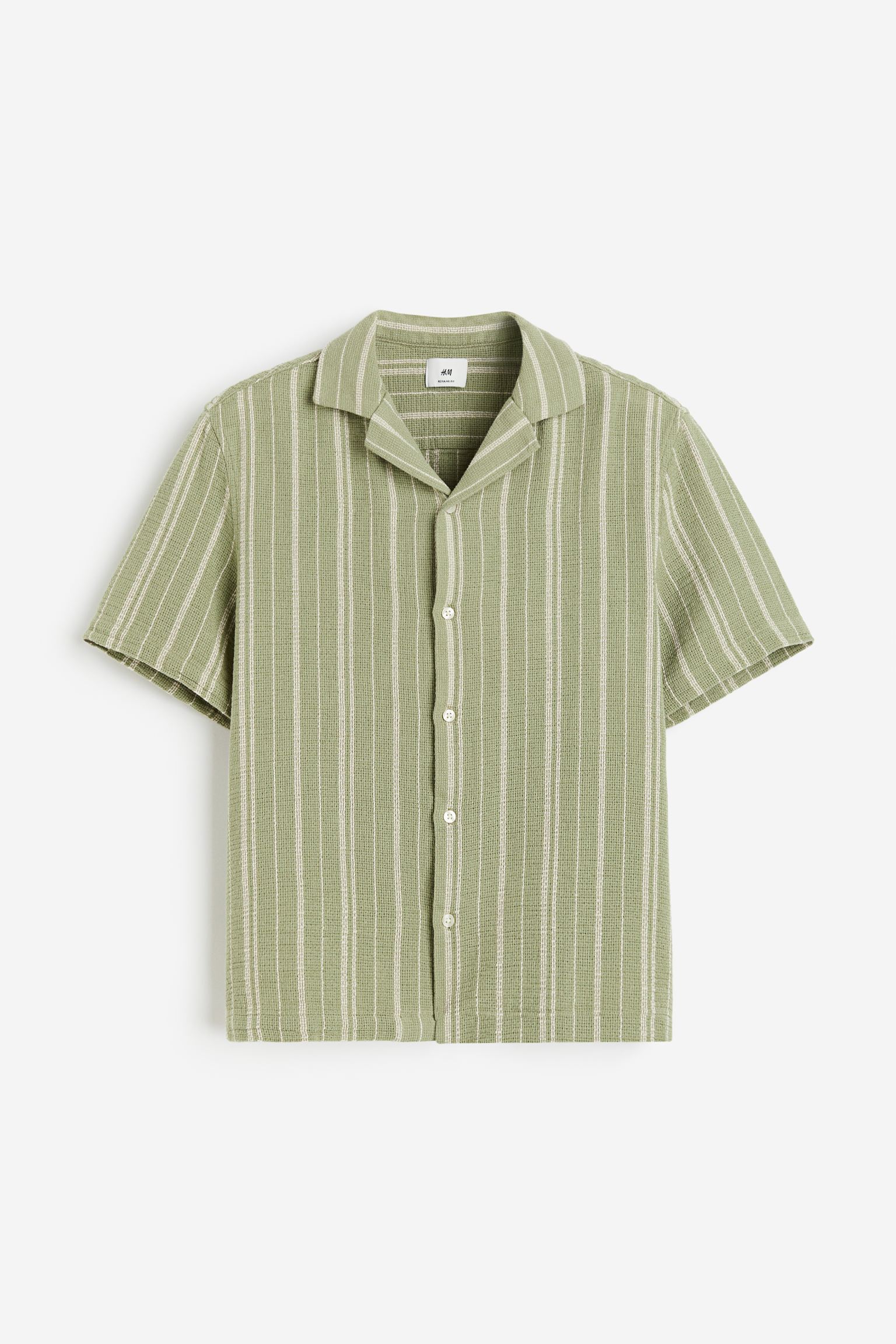 

Курортная рубашка фактурной вязки Regular Fit