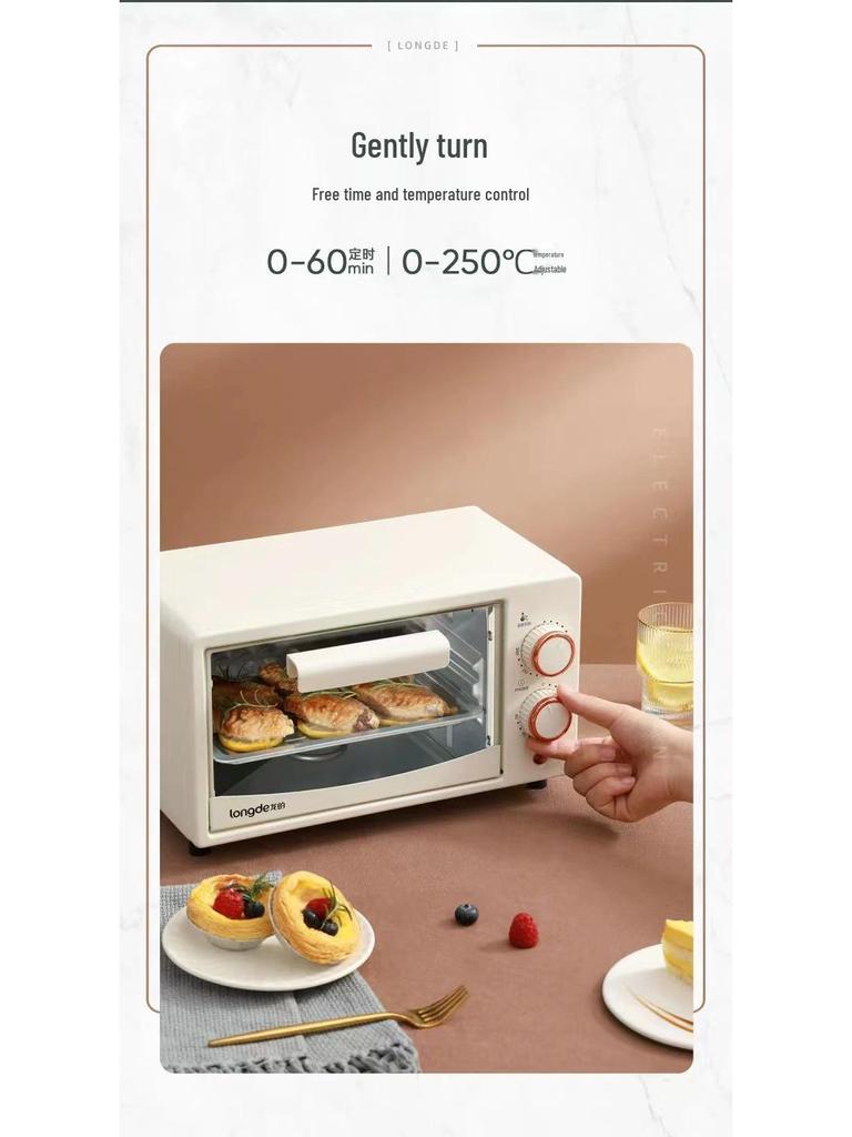 12L Multi-Functional Electric Oven for Home Baking