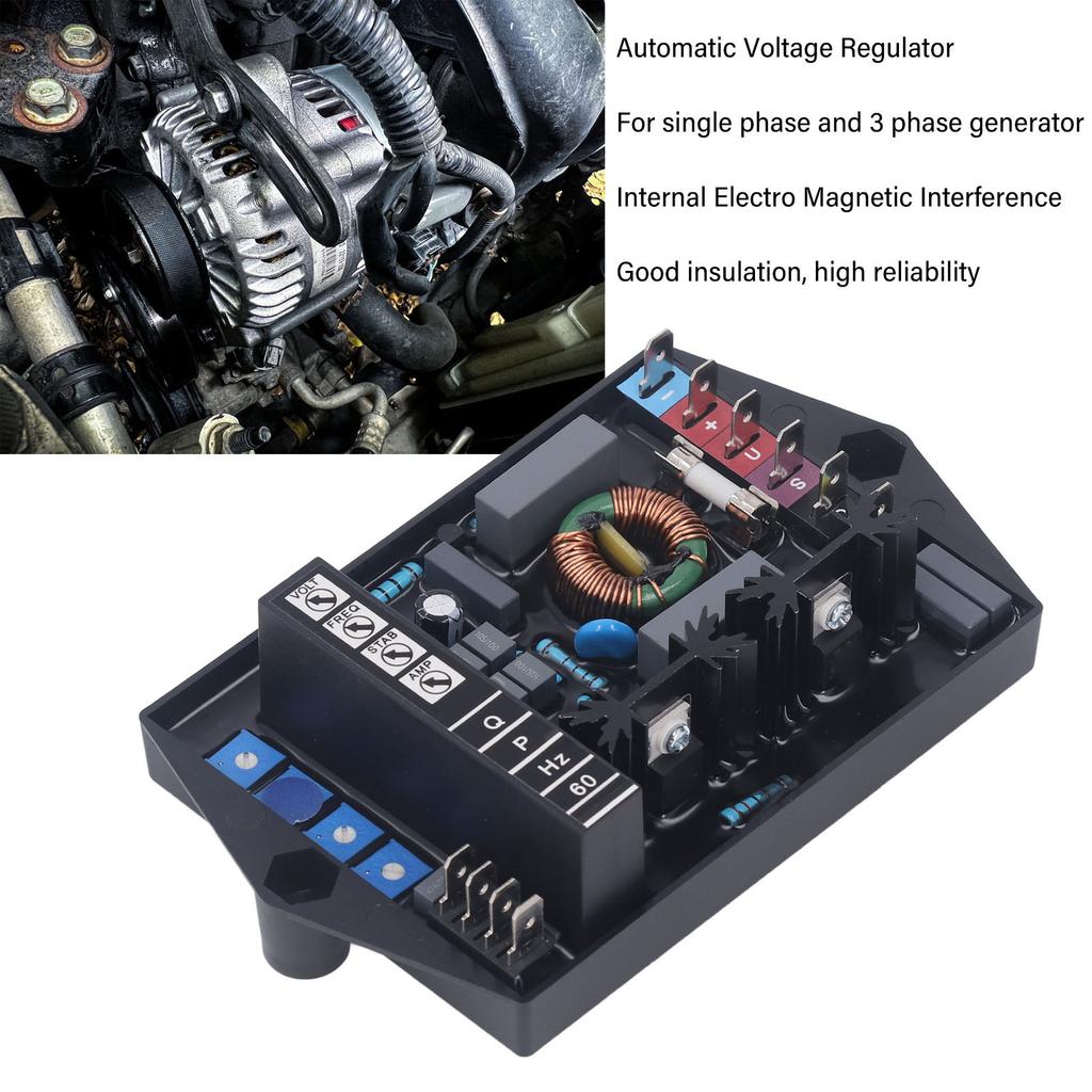 Generator Voltage Regulator 170-270V 15W ABS Automatic Voltage Controller with     for MJB Series Synchronous Generator 160-225 Frame