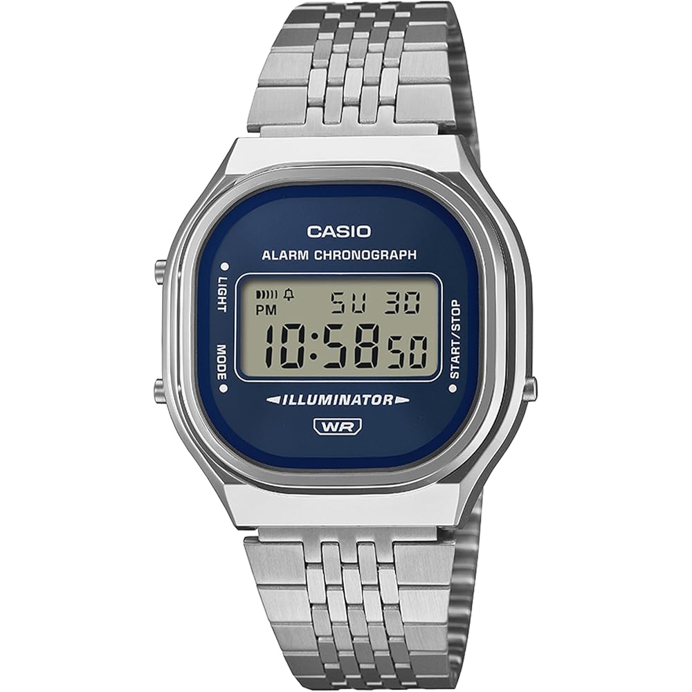 [Casio] Watch Casio Classic [Authentic Japanese Import] A140WE-2AJF Unisex Silver x Navy