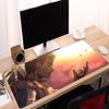 Anime Cooles Mauspad Starker Held XXL Große Gaming-Schreibtischmatte E-Sport Büro-Schreibtischunterlage Tastaturunterlage Rutschfeste Computer-Mausmatte