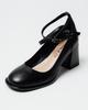 Women's Heeled Shoes Melanda 9081604 36 Black Leather