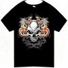 Skull and Dragons Men's T-Shirt Size M Gildan Black