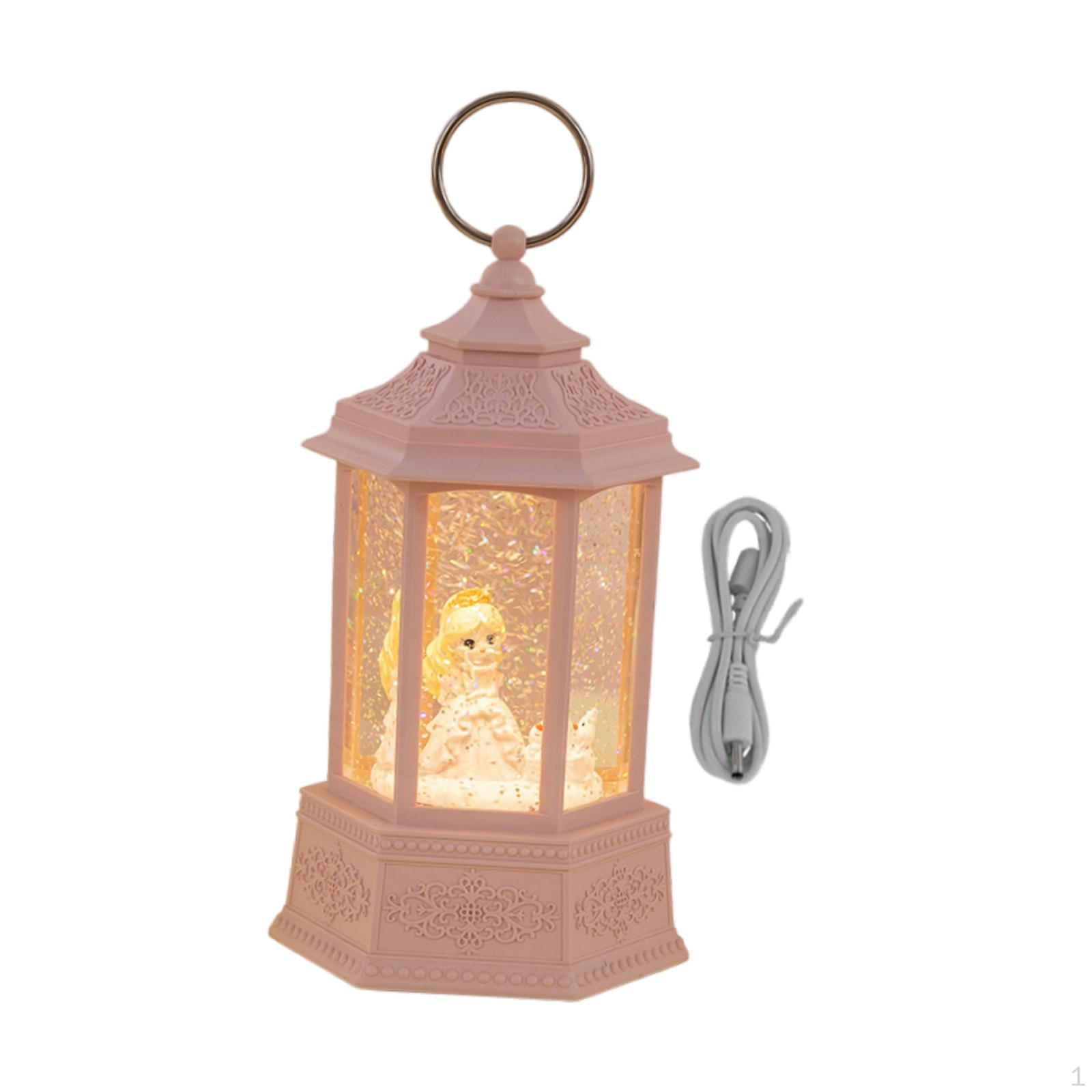 

Рождественский фонарь со снежным шаром, лампа, декоративный домашний декор, вода