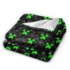 Creeper Big Face Videogame  Blankets Fleece Spring/Autumn Game Multi-function Warm Throw Blankets for Sofa Travel Bedspreads