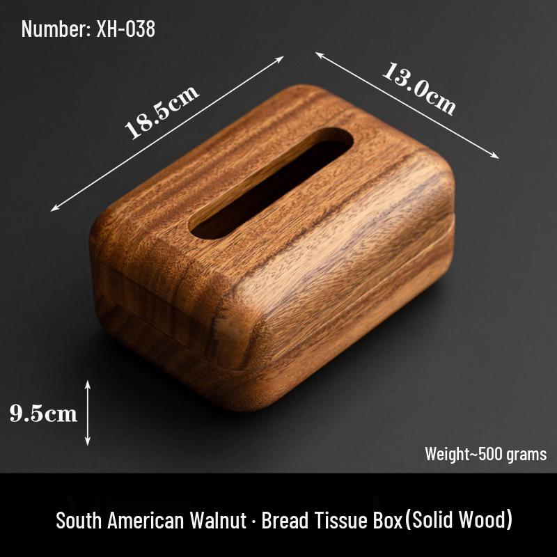 Walnut Wood Bread Tissue Box
