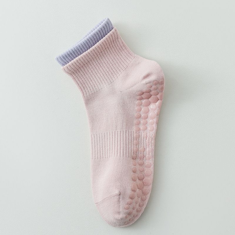 

Детские носки для йоги Весенне-летние короткие носки Профессиональные спортивные Нескользящие Силиконовые Носки для помещения Фитнес Пилатес Взрослые Носки для комнаты Pink