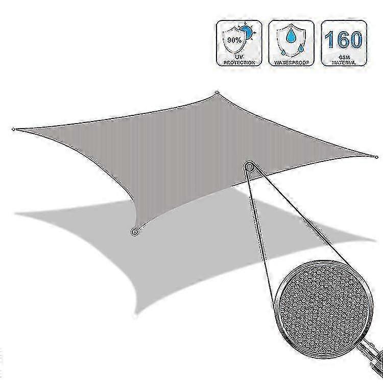 Waterproof Sun Shade Sail Canopy Rectangle Uv Block For Outdoor Patio, Garden And Yard Activities 25-26