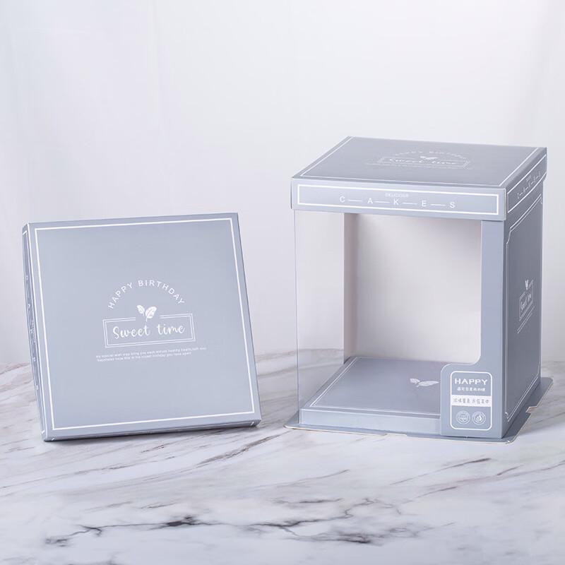 De ou Xingguang Semi-Transparent Birthday Cake Box 6 inch