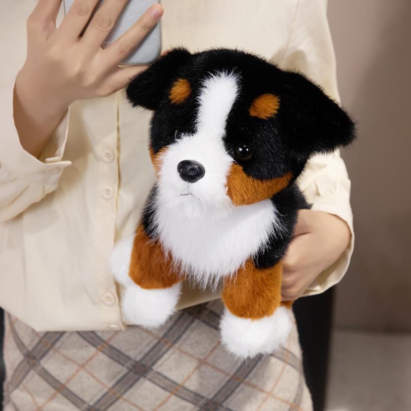Realistisches Berner Sennenhund Welpen Plüschtier Weiches Flauschiges Kuscheltier Ideale Heimdekoration Sofa Schreibtisch Geschenk Für Mädchen