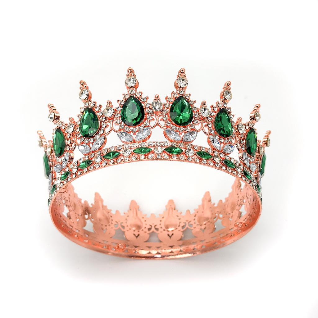 New Crown Bride's Headwear Dress Wedding Princess  Luxurious and Shiny Baroque Crown Decorative Ornament  Crown