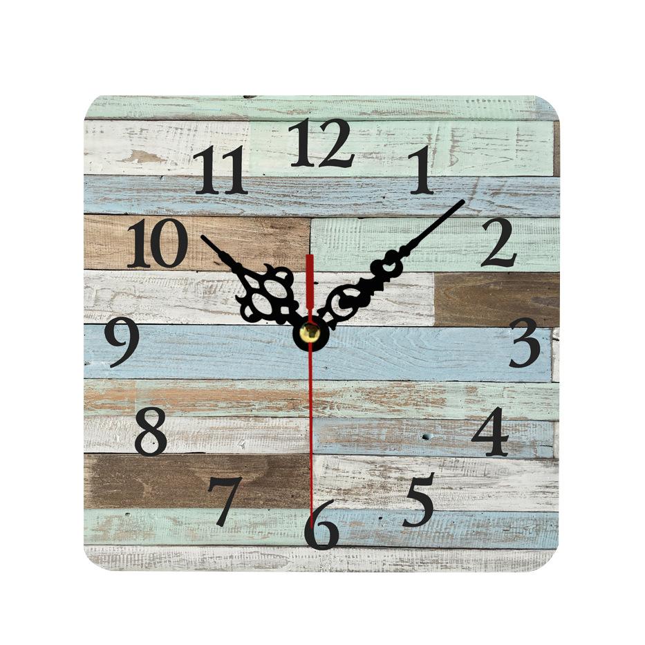 12cm Large Wall Clock Vintage Wall Clock Round Silent Clocks Wall Mount Wooden Carft Living Room Decor Room Ornaments