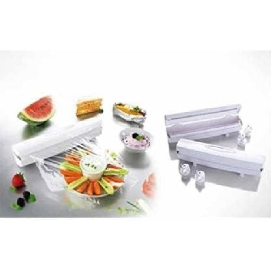 

Wraptastic Food Wrap Dispenser Plastic Wrap Cutter Food Freshness Dispenser Preservative Film Unwinding Cutting Foil & Wax Paper Cling Wrap Kitchen