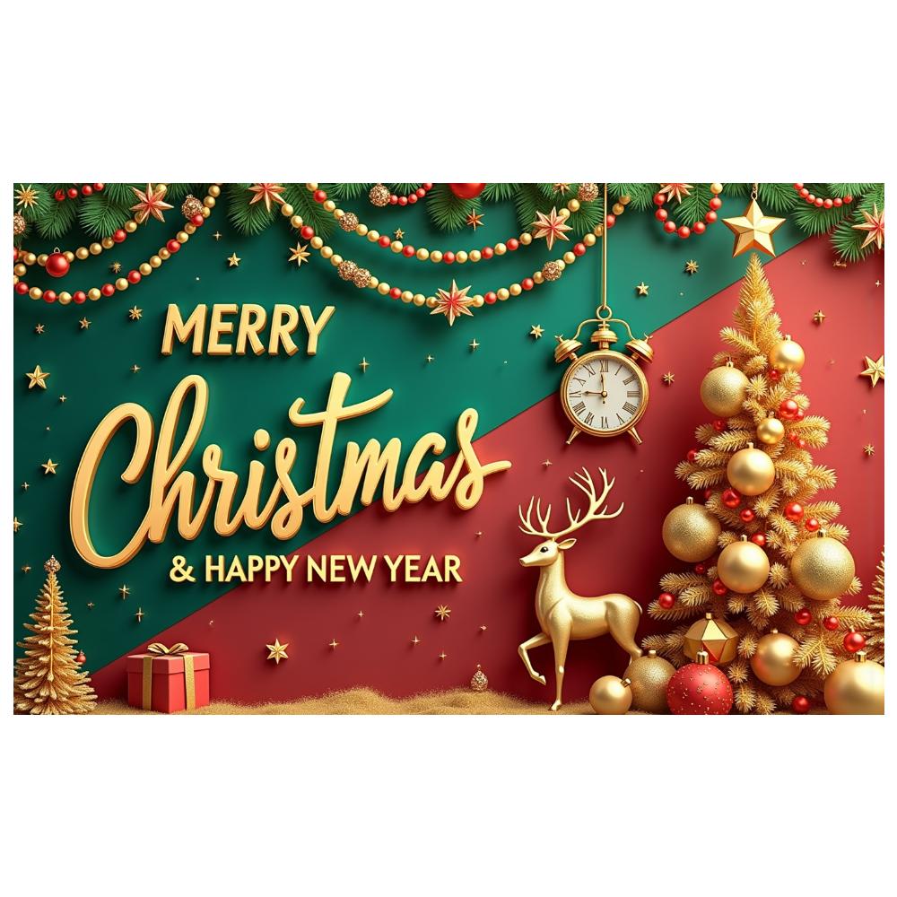 Party Banner Snow Scene Holiday Banner Christmas Banner Festive Design Christmas Decoration For Christmas Party Winter