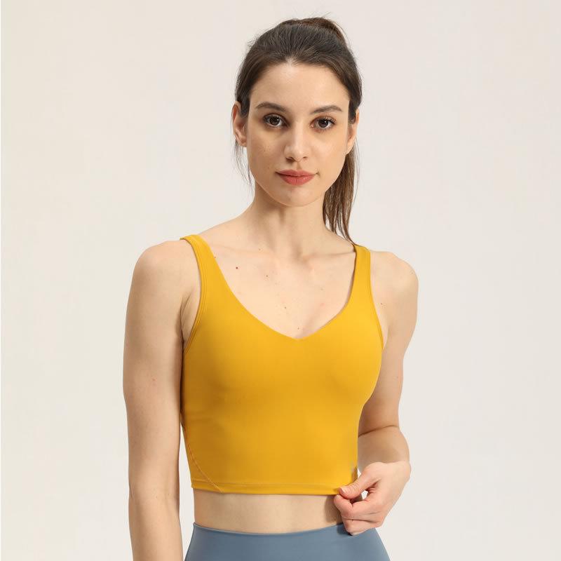 

Женский ударопрочный спортивный жилет для йоги с подушечками - быстросохнущий топ для фитнеса на открытом воздухе L