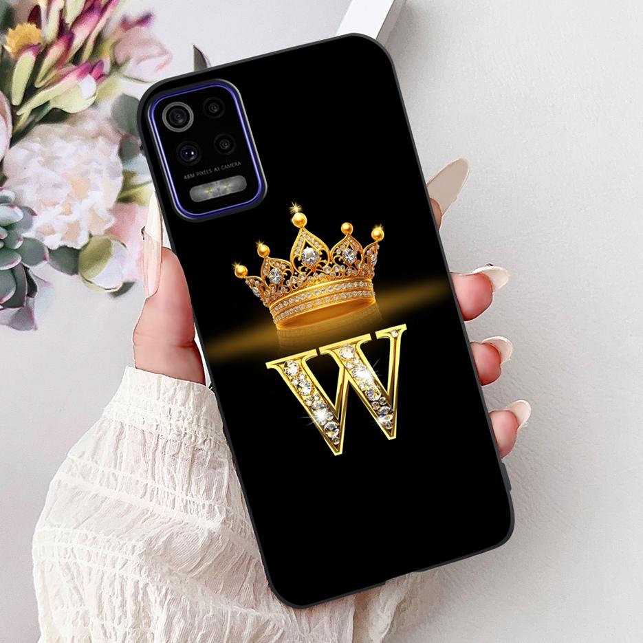 Pro pouzdro LG K52 2020 LM-K520 Nové Módní Korunní Písmena Kryt Měkký Silikonový Kryt na Telefon Pro LG K62 LM-K525 K 52 LGK52 LGK62 Fundas