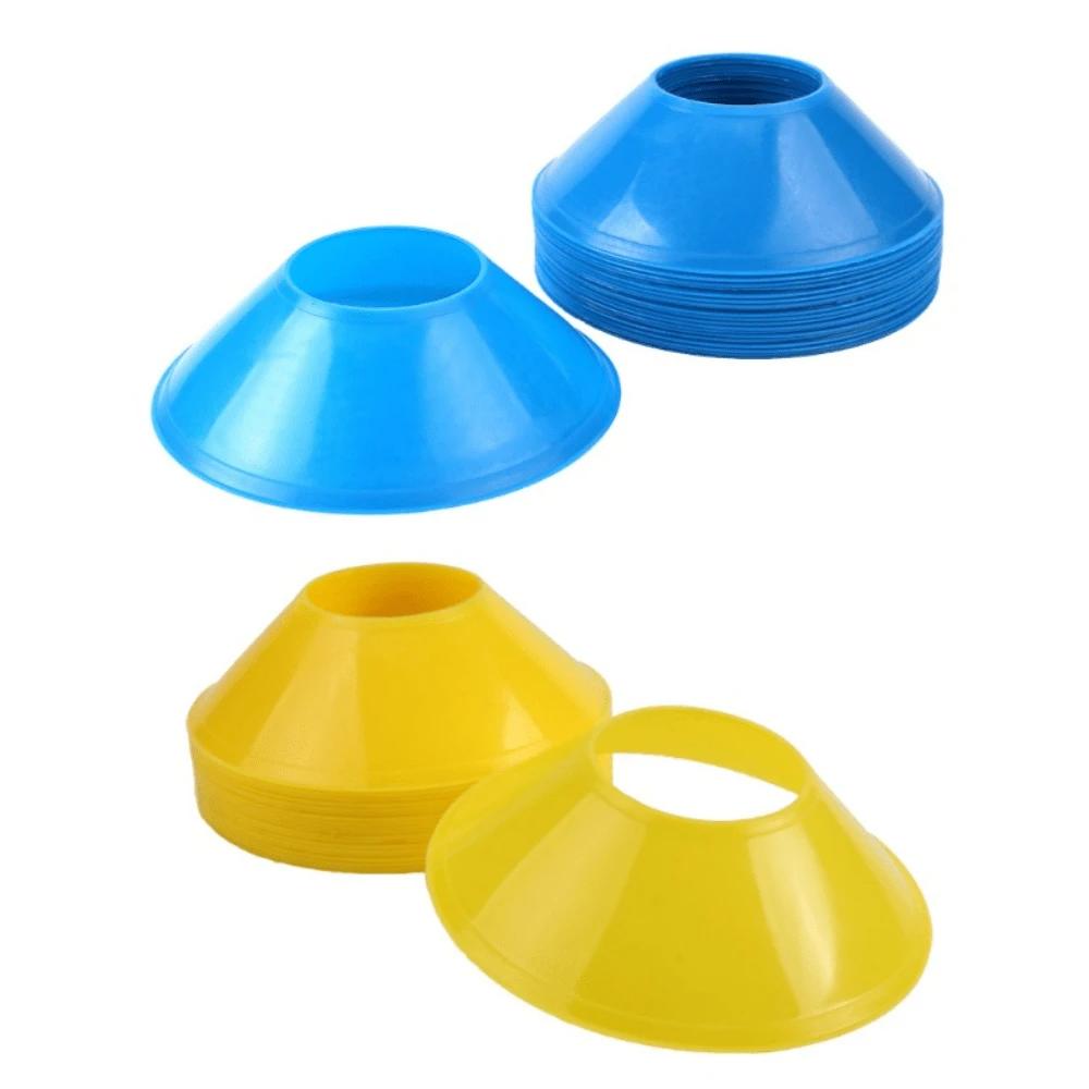 10/20/30pcs Soccer Training Sign Dish Pressure Resistant Cones Marker Discs Bucket Outdoor Basketball Football Training Sports