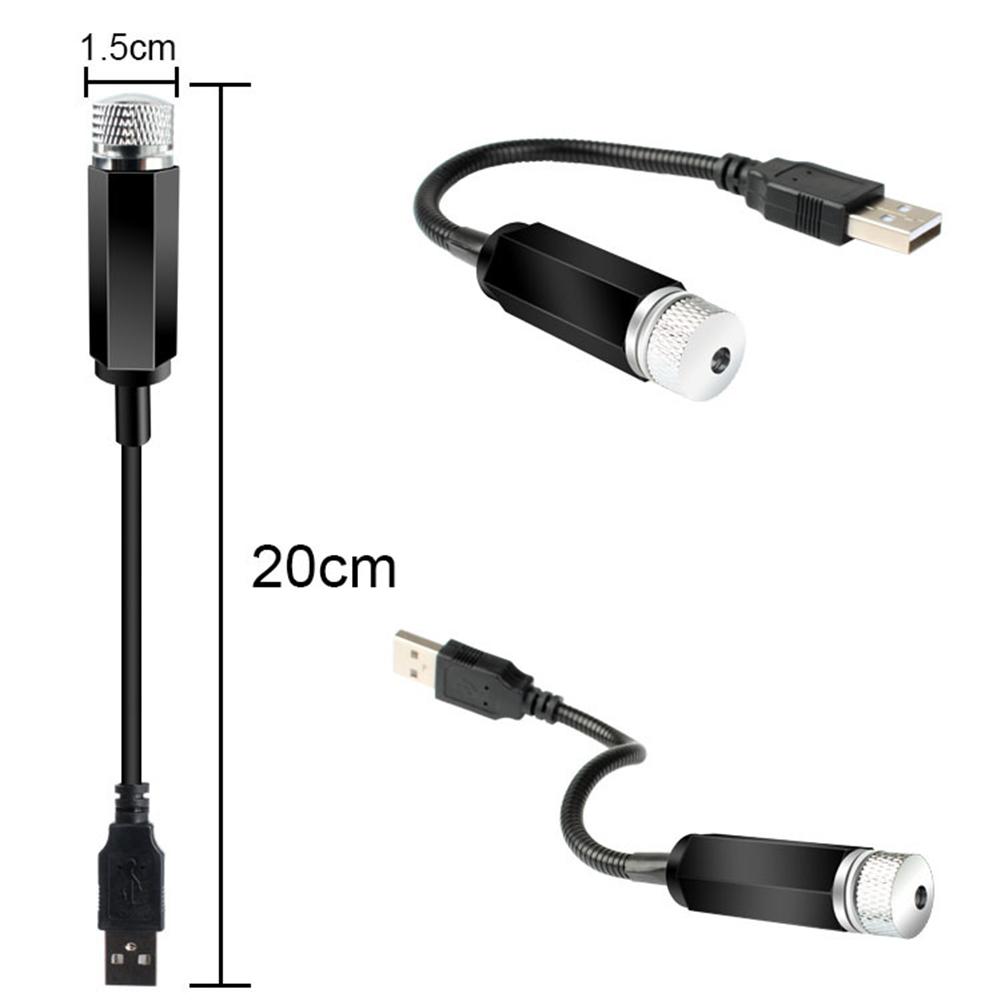 1-5PCS Car LED LED Starry Sky Night Light  5V USB Powered Galaxy Star Projector Lamp for Car Roof Room Ceiling Decor