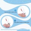 PATIKIL 3pcs Mini Highlighter Badge Reel Pen Highlighter Oil Marker Pen for Badges Retractable Tip Ballpoint Pen with Keychain Clip for Office
