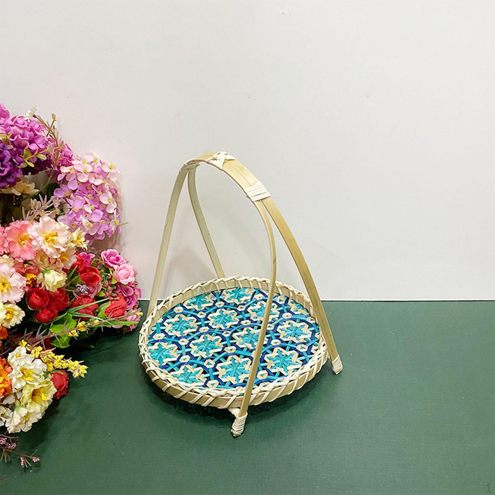 

Корзина с фруктами Хлеб Многофункциональная еда Сервировка Чаепитие Десерт Blue