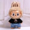 38cm Labubu Plush Doll Casual Outfit Set with Hat (Clothes Only)