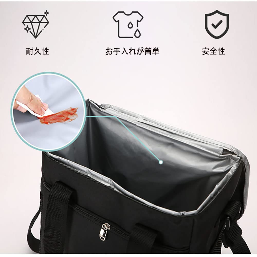 Cooler Insulated Thermal Lunch Soft Cooler Picnic Lunch Insulated for Commuting To Work or for Portable Power Sports Insulated Lunch Bag Box, Bag,