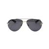 Burberry Metal Logo Series Pilot Style Sunglasses Women sunglasses Gold B3151-1109-87