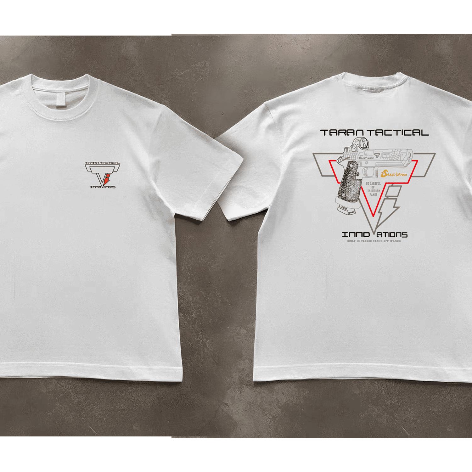 

New Pure Cotton Taran Tactical Pistol Print Super Elastic Casual Short-Sleeved Men s Daily Party Home Social Solid Color T Shirt S