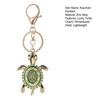 Keychain Pendant Rhinestones Inlaid Turtle Shape Key Chain with Anti-Oxidation Lobster Clasp Backpack Accessory