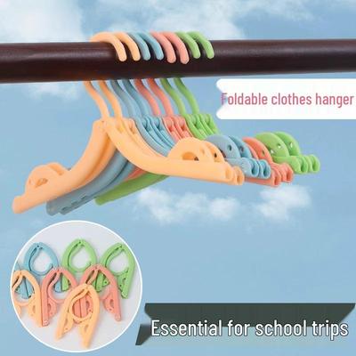 Cintre Pliant Multifonctionnel Portable pour Voyage et Résidences Universitaires - Sans Trace, Design Économiseur d'Espace