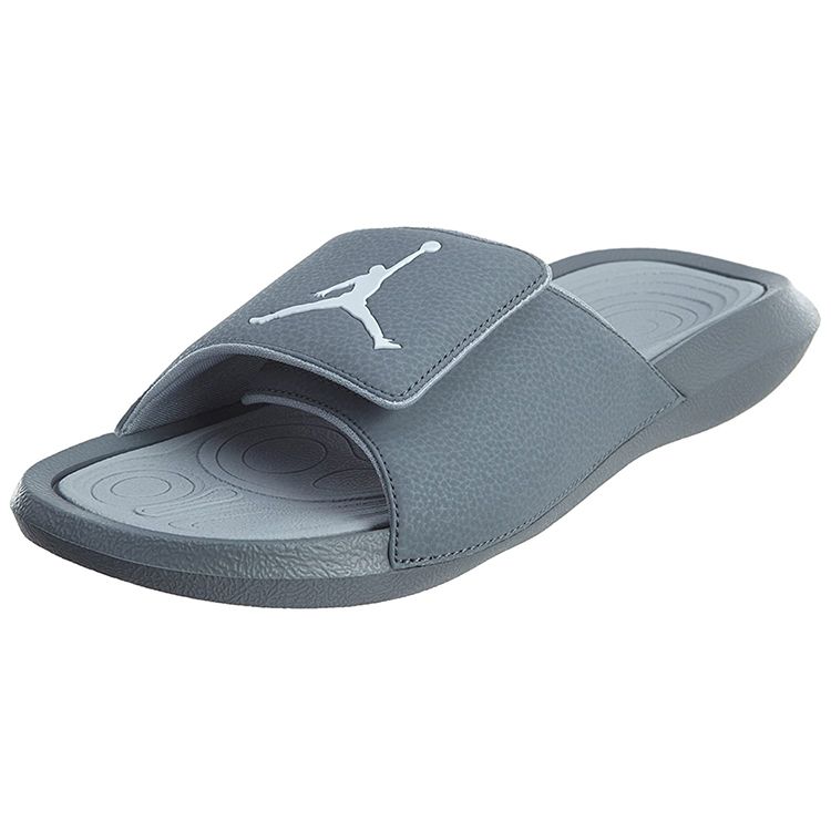 Air Jordan Hydro 6 Slide Cool Grey Unisex Sandals White Wolf-Grey 881473-004
