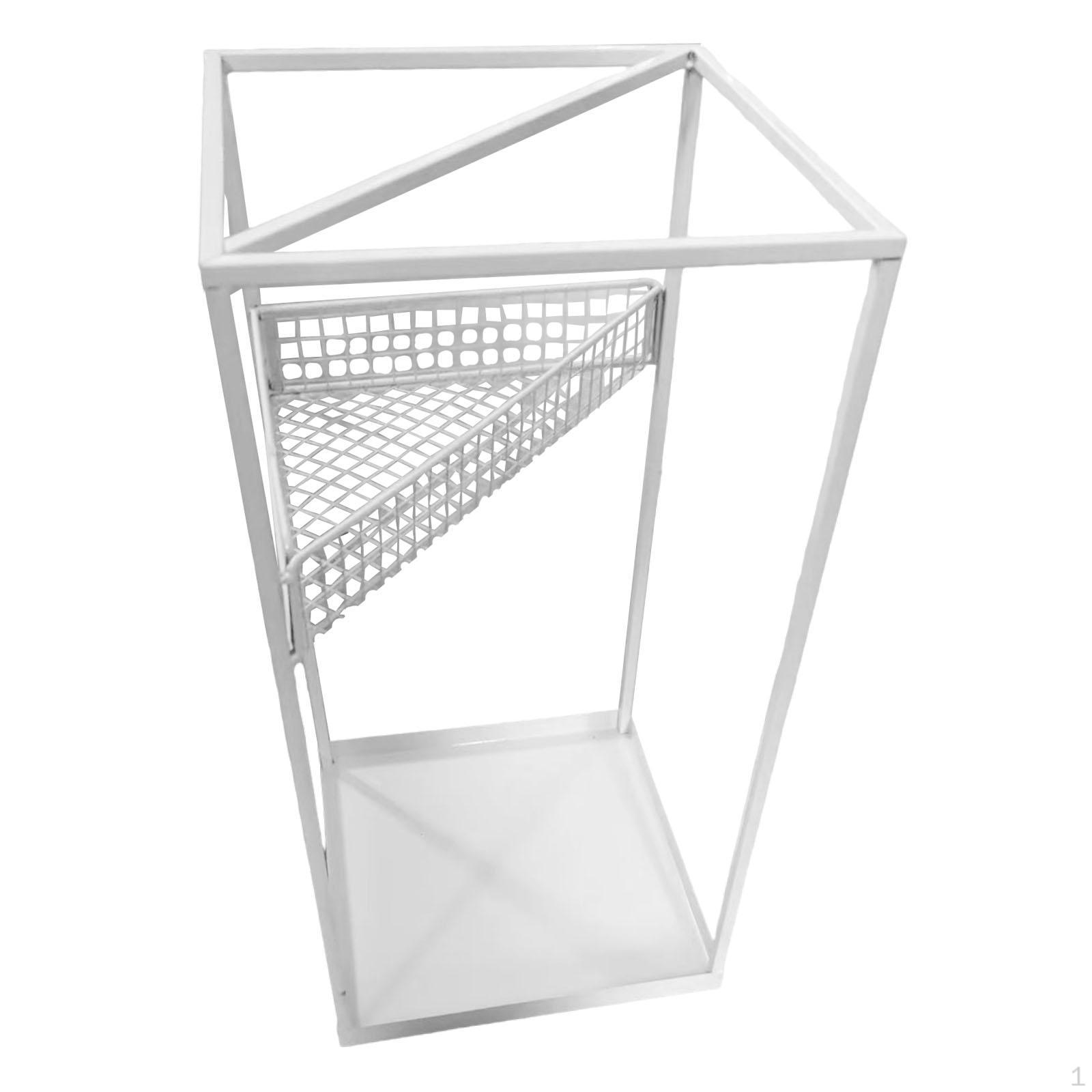 

Modern Square Umbrella Stand with Drip Tray, Ideal for Door, Office, Porch, Hallway And Entryway. чорний