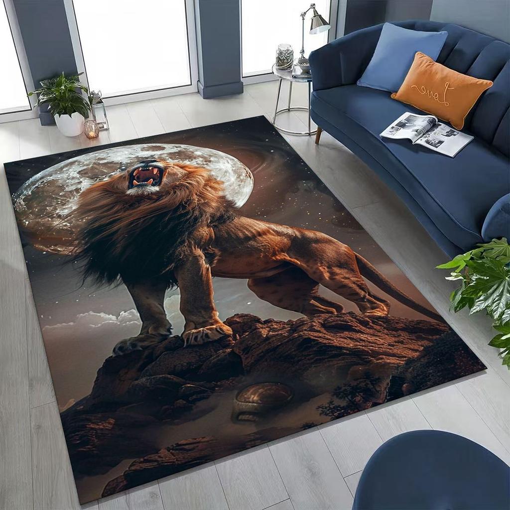 27 Style Wild Animal Lion Beast Cartoon Rug for Bedroom Living Room Sofa Home Doormat Decor, Large Kid Play Non-slip Floor Mat
