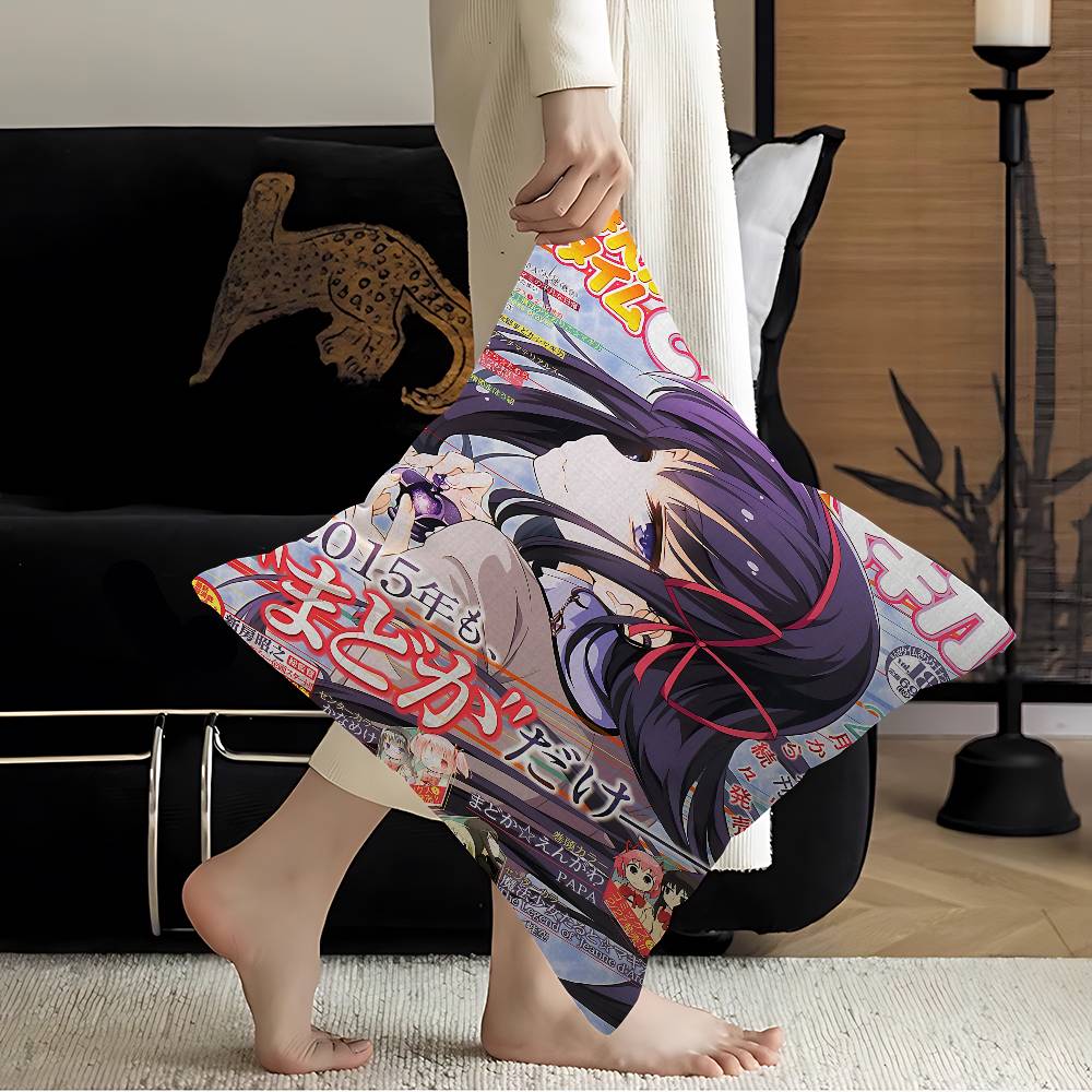 Puella Magi Madoka Magica Animes Personalized Pillow Cover Kids Bedroom Wild Party Decor Pillowcase Kid Birthday Shower Gift