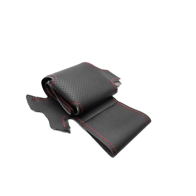 Car-styling Steering Wheel Cover Leather Trim For Hyundai Accent 2006 2007 2008 2009 2010 2011 Getz 2005 For Kia Rio 5 2006-2009