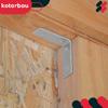 Squadra del falegname, Connettore per edilizia, Acciaio, Zincato, 50X50X17 Mm, 12 Pezzi