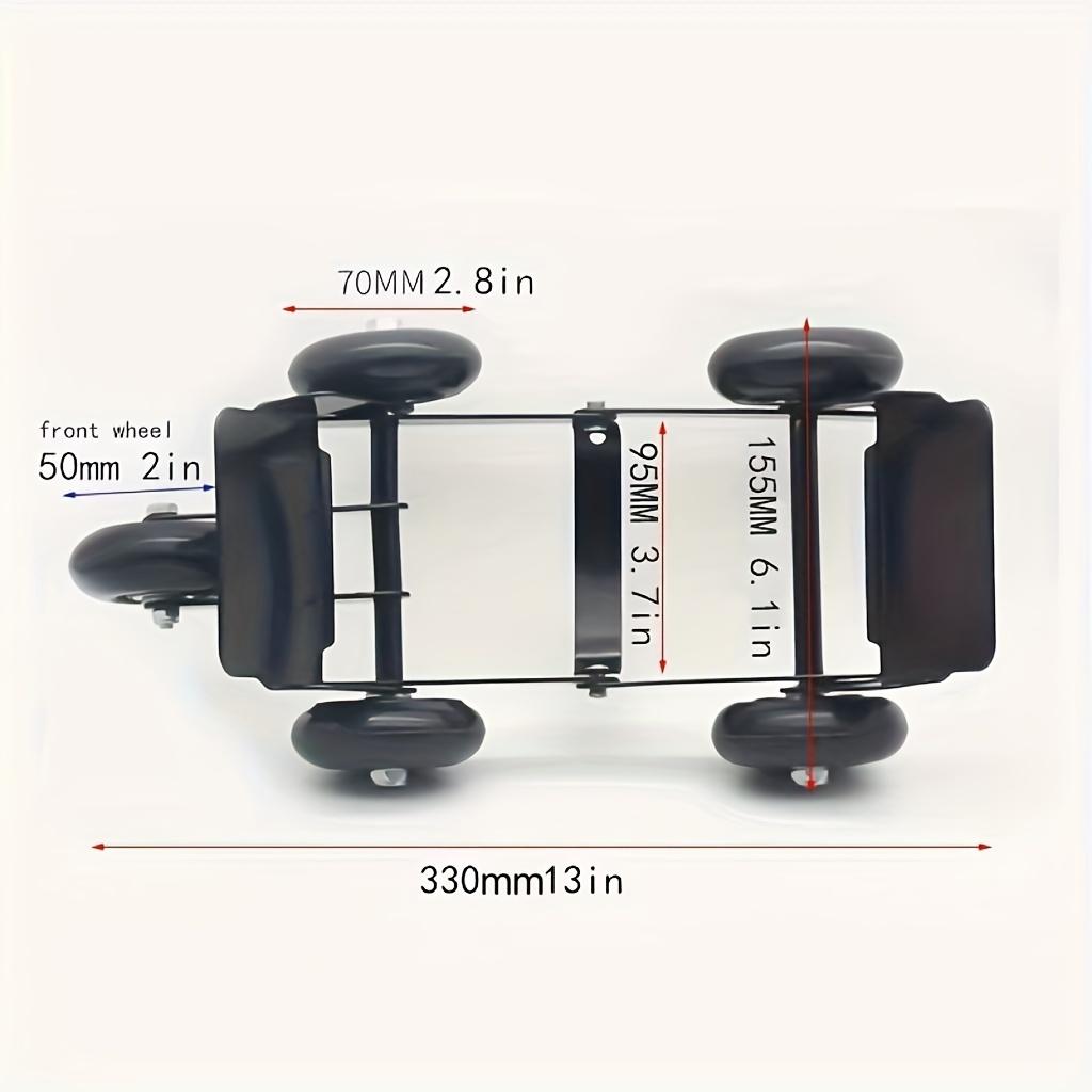 Faltbarer Fünfrad-Notreifen-Gabelstapler, Motorrad-Dreirad, unterstützter Roller-Schalthebel, Reifenpannen-Booster, Reifenpanne-Anhänger