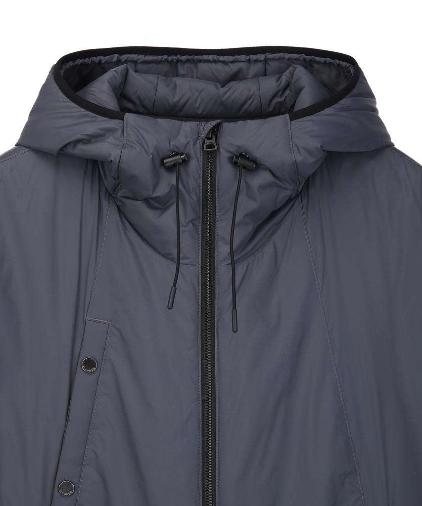 Il Corso Functional Hooded Padded Jacket Charcoal Gray