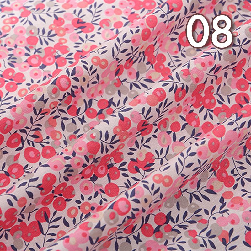 100*150cm Pastoral Style Small Floral Printed Cotton Fabric Summer Thin Flower Fabric For DIY Dress Patchwork Sewing Accessories
