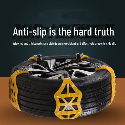 2024 Roterende Nood Sneeuwketting Band Slipketting Universeel Verdikt Anti-Slip Autoband