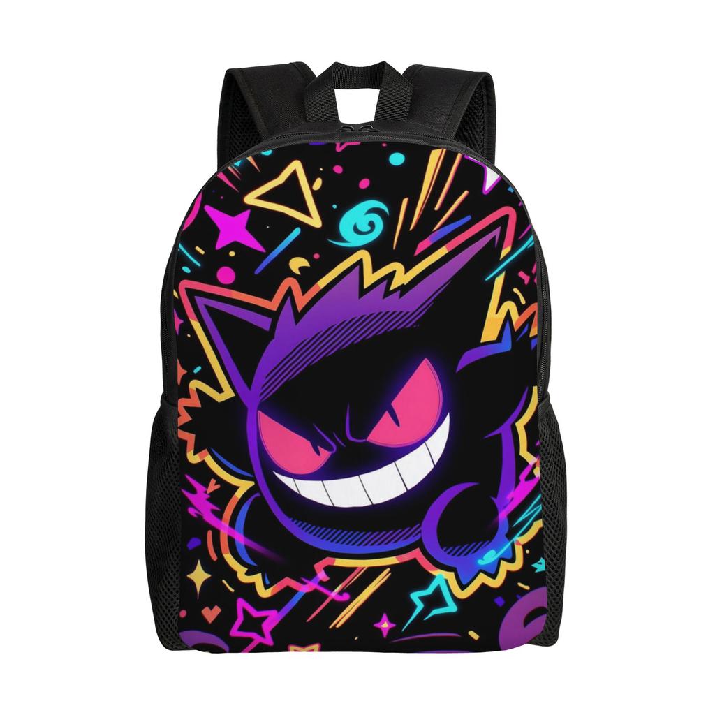 Pokemon Backpack Ita Bag  Mochila Daily Office Work Retro Washable Rucksack