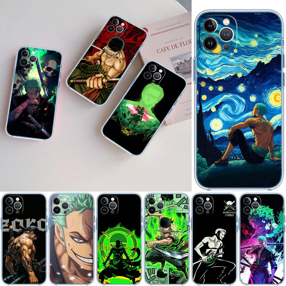 FM50 Zoro One Piece Soft Shell Transparent Phone Case for Samsung Galaxy A04 A04S A14 A23 A34 A54 M23 M33 M52 M53