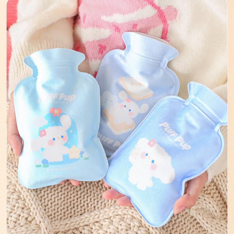 

Wo m Flocked Plush Hot Water Bottle