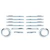 Vellfire 30 Series Front Aero Bumper Front Fog Lamp Fully 14 Ducts, Area, Plated, Pieces, Stick-On Dress-Up
