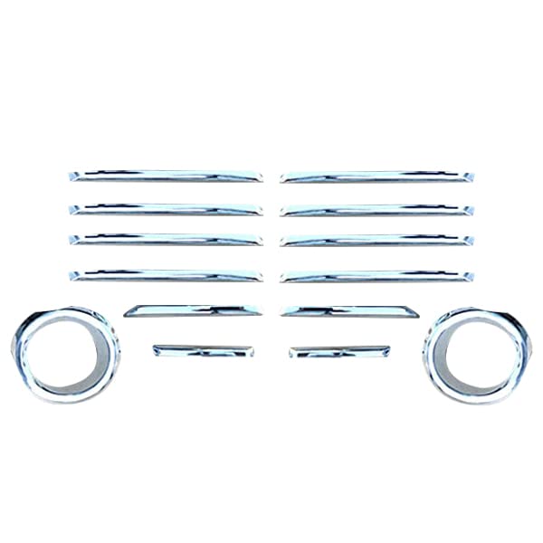 

Vellfire 30 Серия Передний Аэро Бампер Передние Противотуманные Фары Полностью 14 Воздуховодов, Область, Хромированные, Штук, Накладной Тюнинг