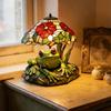 Decorative Lamp Animal LED Desk Reading Light Stained Glass Accent Night Light For Nightstand Kitchen Dining Room Office Desk