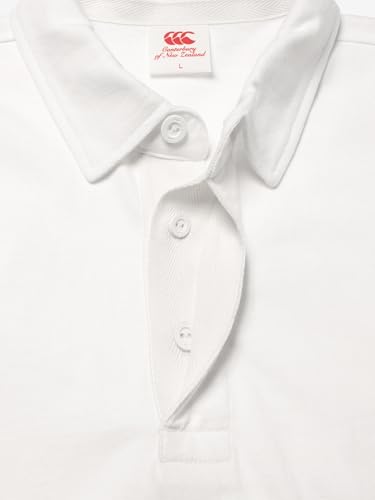 Canterbury Heavy Rugby Shirt, Unisex, White, Size XL